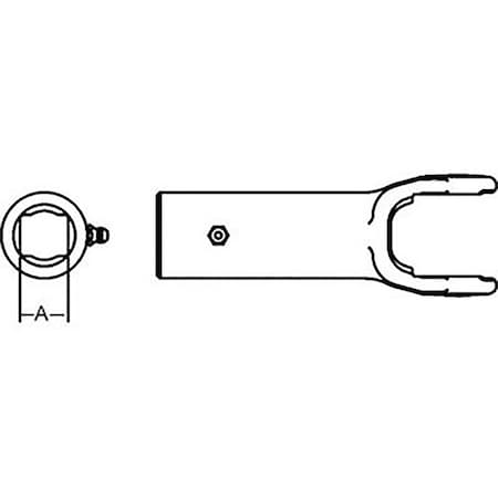 Aftermarket D1081415 Rectangular Slip Sleeve Yoke 1000 Series 34 x 78 Bore DRF30-0054